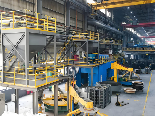 ligne de production de tuyaux en fonte ductile