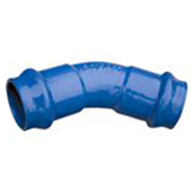 Double douille coud&eacute;e 22,5&deg; pour tuyau UPVC